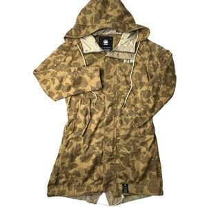 G-Star Raw Rovic Boyfriend Parka Jacket Women's Medium Camouflage Hooded‎ 5018